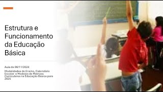 Modalidades de Ensino Modelo de Calendário Escolar e de Matriz Curricular [upl. by Nnod754]