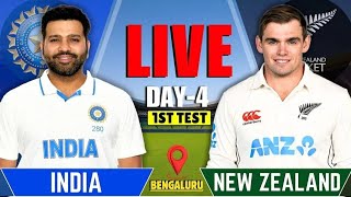 Live IND vs NZ day4 1st Test Live Score amp Commentryindia vs new zealand2nd session [upl. by Dragde]