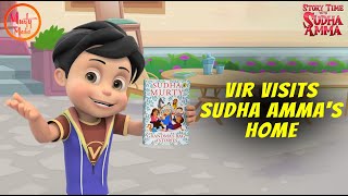 Vir Visits Sudha Ammas Home  Story Time with Sudha Amma  Vir Robot Boy MurtyMedia [upl. by Massingill]