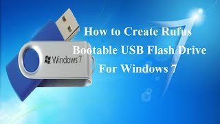 how to create bootable usb windows 7 using rufus [upl. by Atiugal]