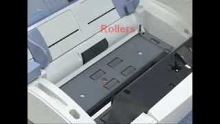 Kodak i30 i40 Scanner Cleaning Driver Roller Procedures [upl. by Aneehsit534]