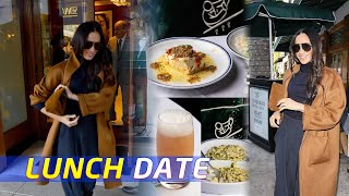 Meghan Markles Stylish Beverly Hills Lunch Affair 🍝🤎 [upl. by Debbee]