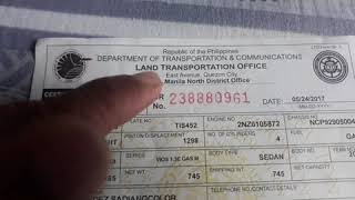 LTO how to identify fake certificate of registration [upl. by Chicky312]