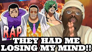 Kizaru Fujitora amp Ryokugyu Rap  Admirals IShwabadi ft rustage ConnorQuestMusic REACTION [upl. by Hsina328]