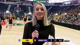 Full Replay Kansas State vs Iowa Womens Basketball  2023 Gulf Coast Showcase Championship Final [upl. by Nahsor]