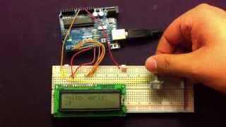 Arduino Project No1 LCD with potentiometer [upl. by Sardse217]