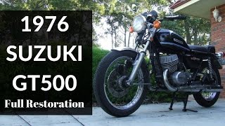 Suzuki GT 500 tribute and restoration [upl. by Leina548]