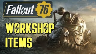 Fallout 76  All WorkshopCAMP Building Items [upl. by Galligan]