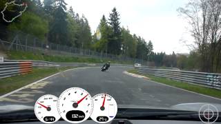 Porsche vs Motorrad auf der Nordschleife [upl. by Wiltshire163]