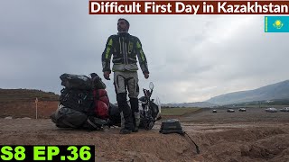 Heavy Rainfall and Slippery Roads of East Kazakhstan 🇰🇿 S8 EP36  Pakistan to Japan Motorcycle [upl. by Heller86]