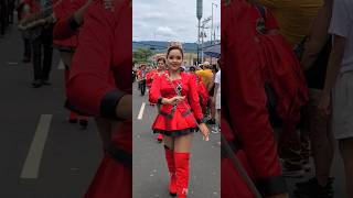 Cachiporrista De Jiboa en San salvador carnaval bandasinfonica baile musicband [upl. by Iroc]