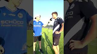 Arminia Bielefeld  TSV 1860 München Erik amp Oscar Interview Felix Hagmann vor dem Spiel [upl. by Amorita]