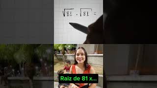 Quanto é raiz de 81 vezes matemática professorvictorpolillo professordematematica shorts [upl. by Oringa712]