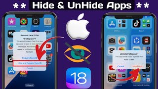 Cómo ocultar aplicaciones en iPhone  Cómo mostrar aplicaciones en iPhone  iOS 18 [upl. by Simpkins178]