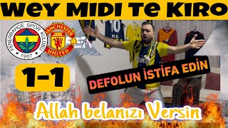 Delil Reis Çıldırdı 😤 YÖNETİM İSTİFA  Fenerbahçe 11 MUnited keşfet futbol fb gs spor [upl. by Inaluiak]