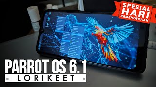 Install Parrot Security OS v61 pada Android dengan Termux Tanpa root  Spesial Agustusan [upl. by Borlase]