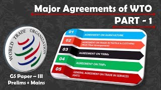 Topic  Major Agreements of WTO  Part 1  SCM  GATS  TRIPS [upl. by Annehs467]