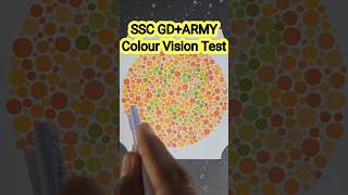 Colour Blindness Test  Medical Unfit Point  SSC GD  CRPF Recruitment  shorts sscgd crpf army [upl. by Puduns]