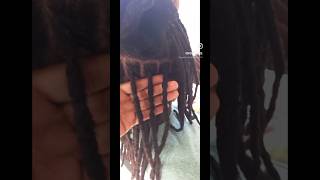 Crocheting dreadlocks  crochet Retwist loc root maintenance [upl. by Beltran]