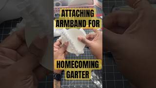 Let’s attach this armband 💪🏾 to a backer ⚪️ for your Homecoming Garter 🏈🏈 [upl. by Aicillyhp]