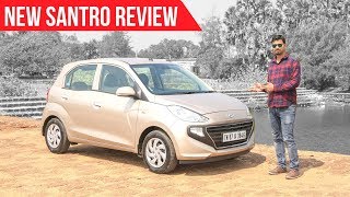 2018 Hyundai Santro Drive Review In Hindi Mileage Test [upl. by Ahseinad198]