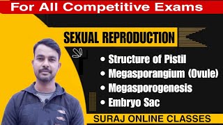 Sexual Reproduction ll Structure of Pistil ll Megasporogenesis ll Embryo Sac [upl. by Syhr]