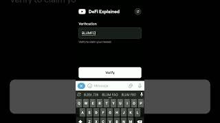 Defi explained code verified blum verifycode [upl. by Nehepts]