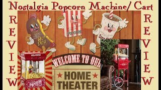 🍿🎪💥Nostalgia 25 Ounce Kettle Popcorn Cart and Accessories with Alan Lubeski💥🎪🍿 [upl. by Stclair]