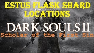 Dark Souls 2 SOTFS  Estus Flask Shard Locations [upl. by Norrek772]