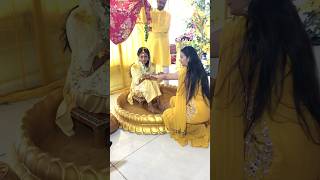 Ghar ki shadi Haldi ka din part2💛😍 haldi minivlog explore haldiceremony [upl. by Akinnej]