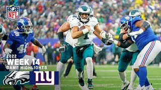 Philadelphia Eagles vs New York Giants  2022 Week 14 Game Highlights [upl. by Pollie]