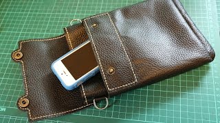 Making a Leather Sling Bag [upl. by Schnapp]