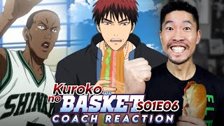 Coach Reacts to Kuroko No Basket  Ep 6  Papa Mbaye Siki vs Kagamis Defense [upl. by Werra908]