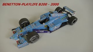 Papírový Model Papercraft F1 Benetton Playlife B200 124 Year 2000 [upl. by Anotyal]