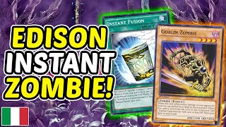 ITA Top 2 Edison Format Local Instant Zombie • YuGiOh TCG [upl. by Skoorb388]