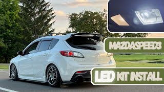 LED Interior Light Kit Install MAZDASPEED3 [upl. by Ajoop]