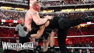 Roman Reigns vs Brock Lesnar  WWE World Heavyweight Championship Match WrestleMania 31 [upl. by Clementi]