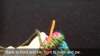 Tubular Bindoff And Darning Ends In Double Layer Knitting [upl. by Neela]