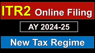 ITR2 FILING ONLINE AY 2425 HOW TO FILE ITR2 [upl. by Drue265]