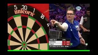 freccette  italia vs austria pdc world cup 2016 [upl. by Honora]