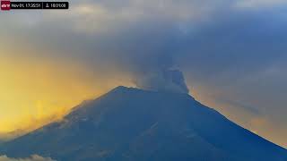 Nov 1 2024 Significant Eruption of Popocatépetl Volcano Mexico in 4K Ultra HD [upl. by Catlee]