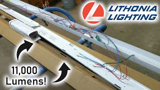 New Lithonia Lightning 8 LED Shop Lights [upl. by Melvin]