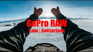 GoPro RAW POV  Snowboarding in Switzerland [upl. by Olin]