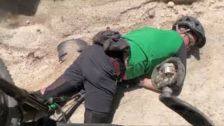 Rider Knocked Unconscious  Snow Valley MTB Park [upl. by Jourdain]