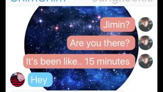 Personality JIKOOK TEXTING STORY 6 [upl. by Aerdnaeel932]