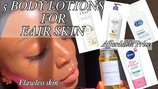 5 Body Lotions for Fair Skin  Nivea  Olay  Dove  Must watch for Even Skintone [upl. by Rhodia246]