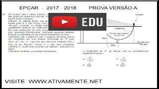 Questão 26 EPCAR 20172018 PROVA VERSÃO A equação do 2° grau [upl. by Winni821]