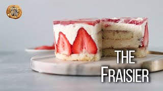 Fraisier  Strawberry Cream Cake [upl. by Ferdie155]