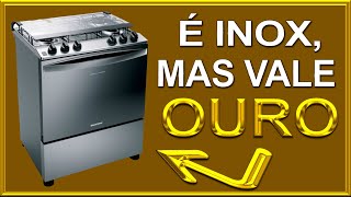 Fogão Brastemp 5 Bocas BFS5N – Inox 🔥 UNBOXING amp RESENHA [upl. by Polinski]