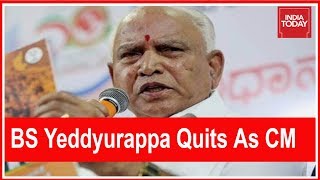 BS Yeddyurappa Quits As Chief Minister Says He Failed To Get The Numbers [upl. by Kaine]